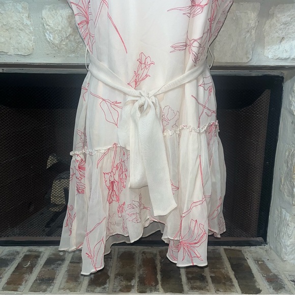 All Saints Sara Verity Sheer Asymmetrical Dress - Picture 4 of 15